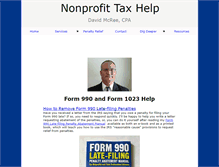 Tablet Screenshot of form990help.com